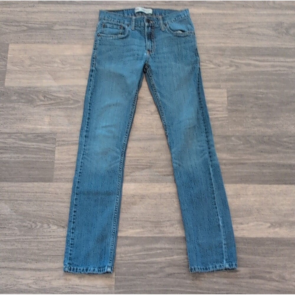 Levi's 511 Slim Boys Jeans 16 REG W28 L28 Blue Denim Medium Wash